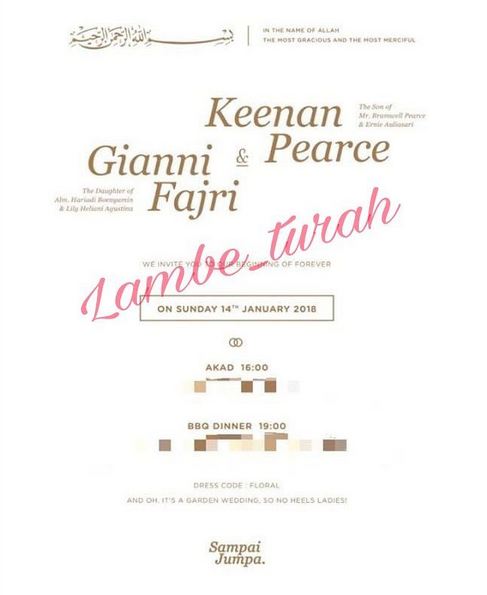 Terungkap, ini tanggal pernikahan Keenan Pearce & Gianni Fajri