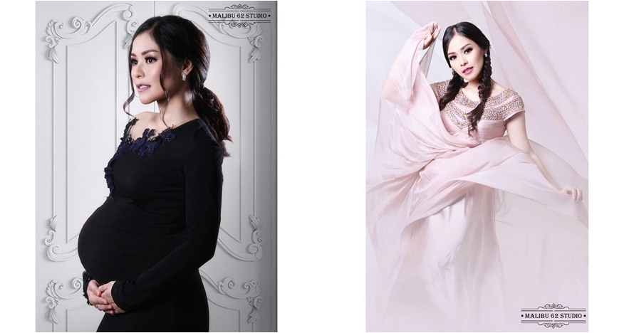10 Foto maternity Metha Yunitria istri Uki Noah, cantiknya elegan 