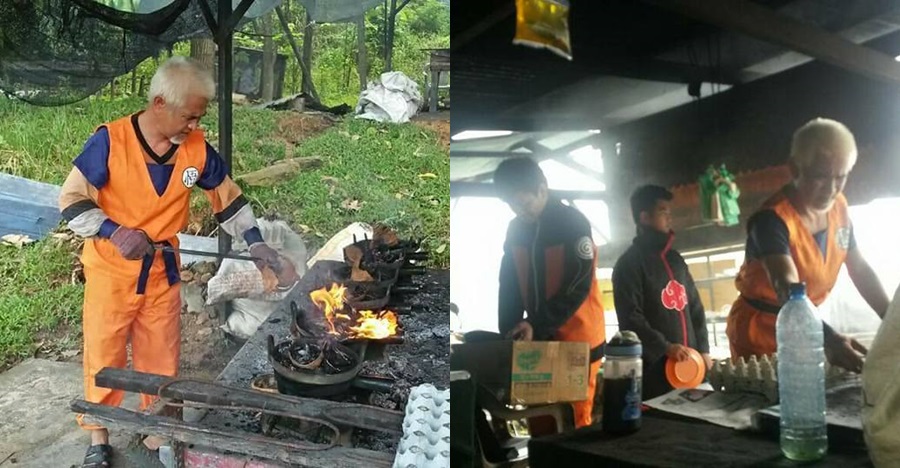 Unik, warung kue ini pegawainya gunakan seragam cosplay tokoh anime