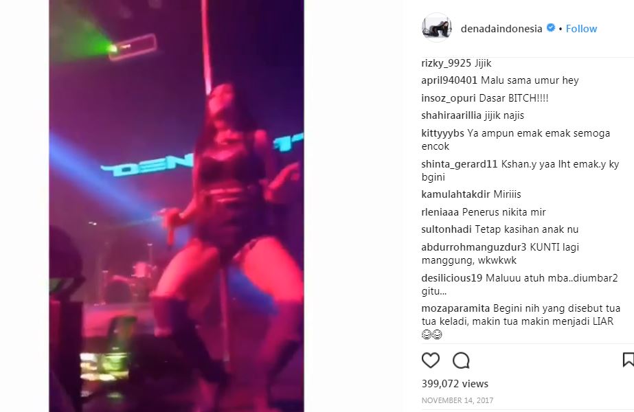 Berpose 'menantang', 10 postingan Denada ini dikritik habis-habisan