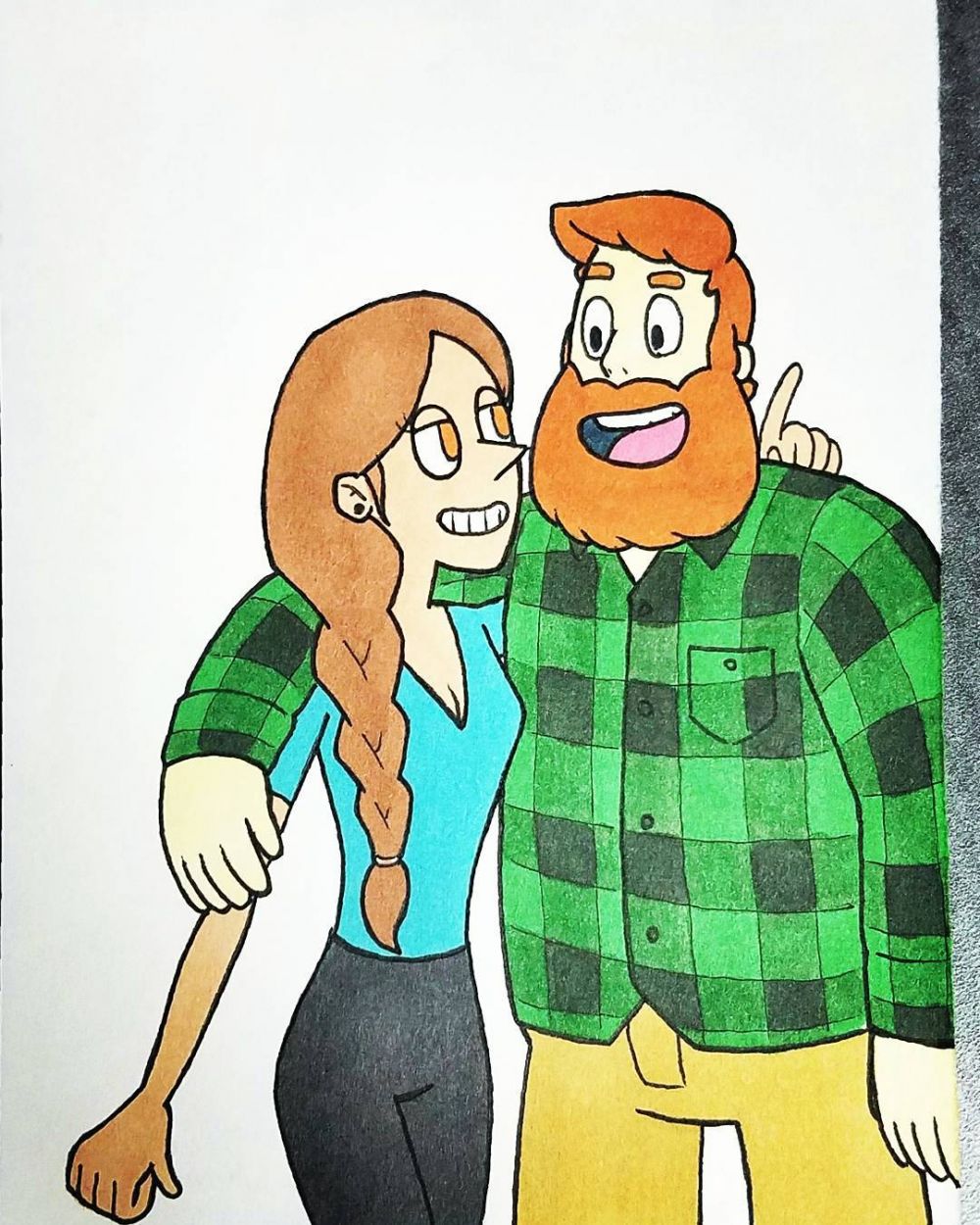 Kejutan ke pacar, ilustrator ini ubah foto mesra jadi 10 tokoh kartun