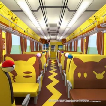 Nggak cuma hits jadi game, Pokemon juga jadi kereta wisata
