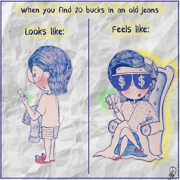 10 Ilustrasi 'orang lihat vs yang cewek rasakan', jujurnya kebangetan