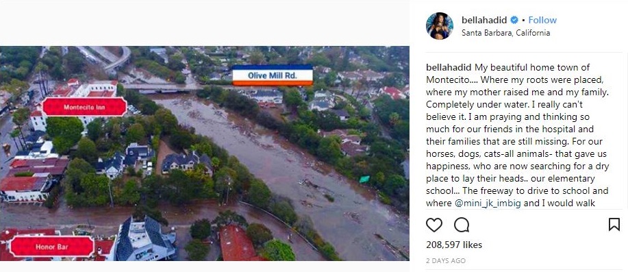 5 Seleb dunia yang terkena dampak bencana longsor di Amerika Serikat