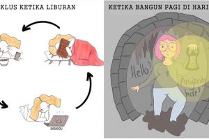 Ilustrasi 10 kondisi yang dilakukan cewek saat liburan ini bikin gemes