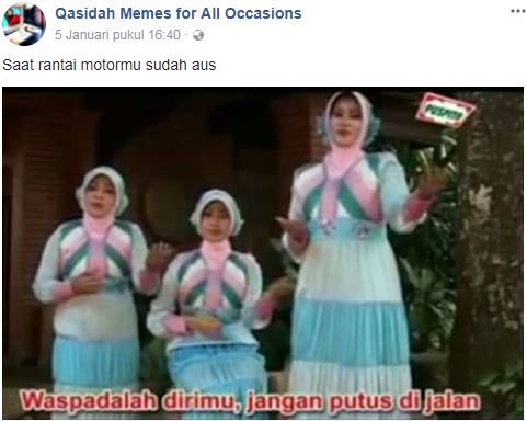 10 Meme 'cocoklogi lirik qasidah' ini lucunya bakal bikin tawamu pecah