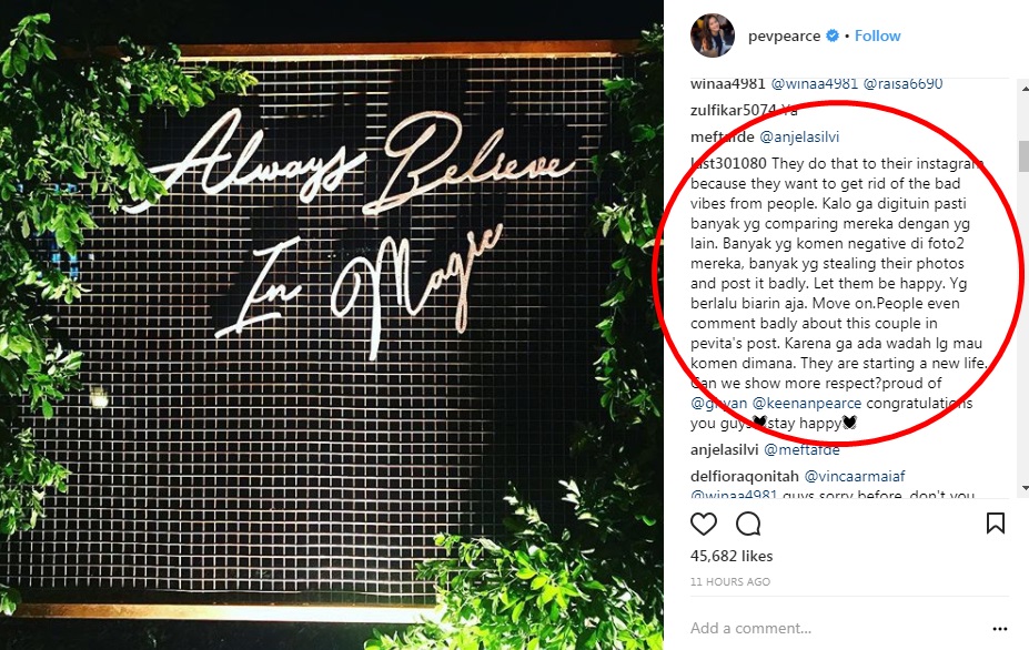 Keenan & Gianni kosongin akun Instagram usai nikah, warganet penasaran