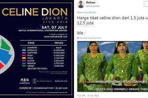 11 Postingan tentang harga tiket konser Celine Dion ini bikin ngakak
