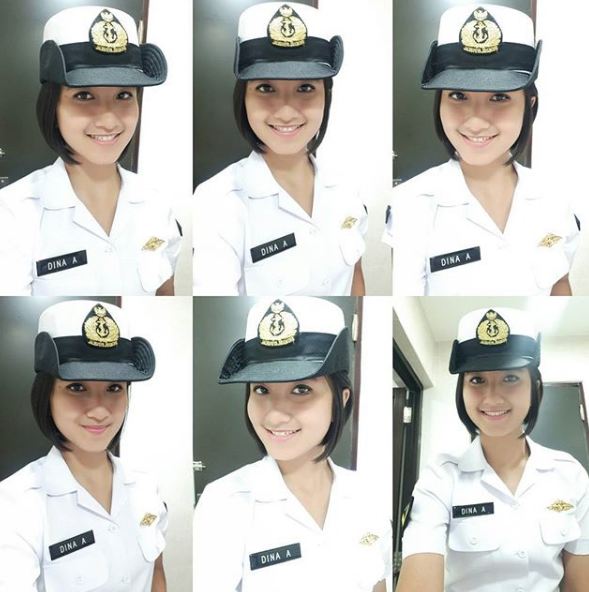 10 Pesona Dina Abharina, TNI cantik bikin para cowok pengen 'ditembak'