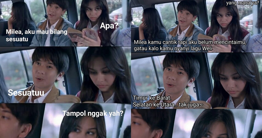 10 Parodi adegan Dilan dan Milea di angkot ini bikin ngakak parah