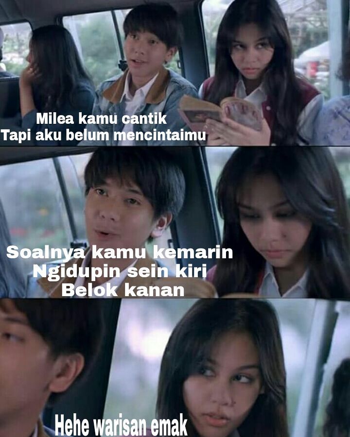 10 Parodi adegan Dilan dan Milea di angkot ini bikin ngakak parah