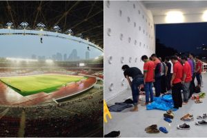 Di balik mewahnya SUGBK, ini potret warganet salat di tempat seadanya