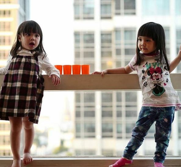 10 Potret lucunya persahabatan Gempi dan Rene, sering disebut kembar