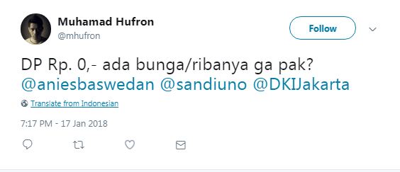 10 Respons warganet tanggapi realisasi Rumah DP 0%, penuh perdebatan