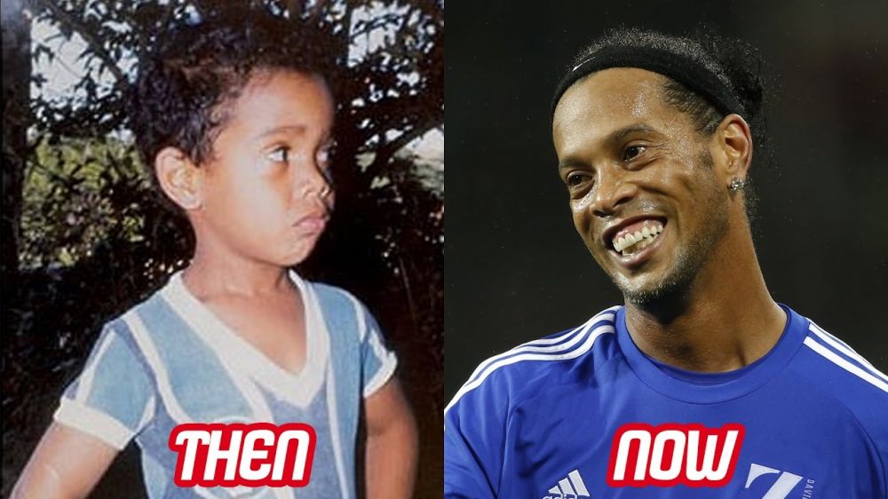 Gantung sepatu, ini 15 potret perubahan Ronaldinho sejak kecil