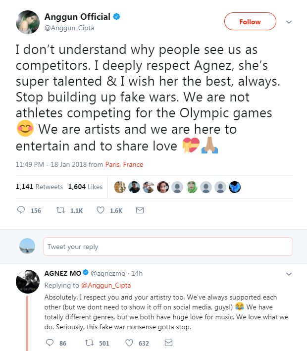 Ini tanggapan Anggun & Agnez Mo soal kabar berseteru di media sosial