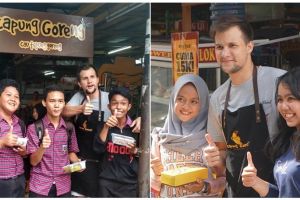 Nggak gengsi, ini 9 gaya Stuart Collin saat jualan gorengan kekinian