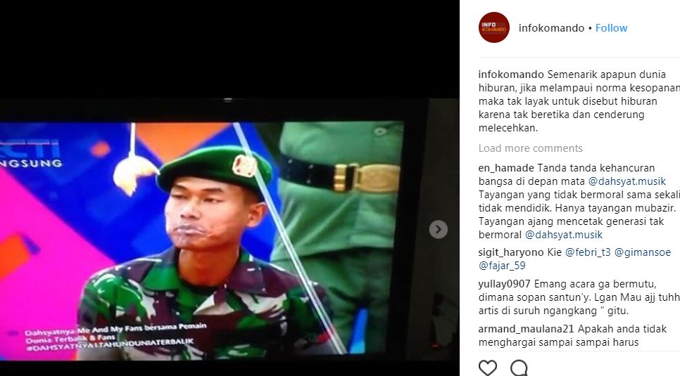 Dinilai lecehkan TNI AD di 'Dahsyat', RCTI sampaikan permintaan maaf