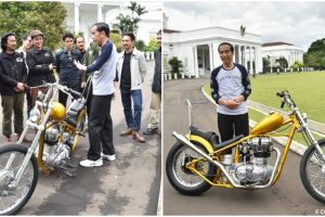 Jokowi beli sepeda motor rancangan anak bangsa, modelnya kekinian abis