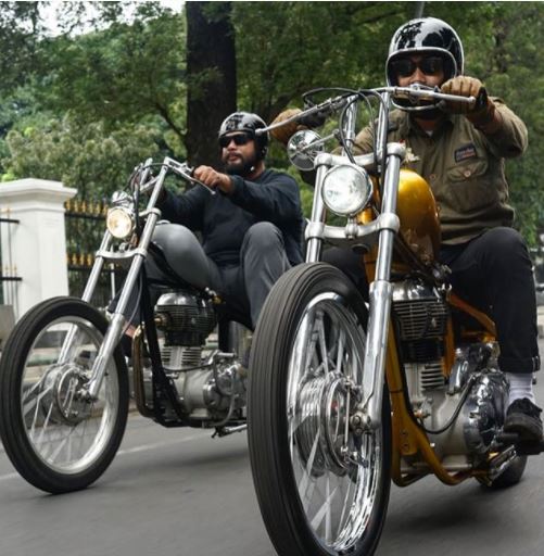 10 Potret sepeda motor Chopper baru Jokowi, harganya Rp 140 juta