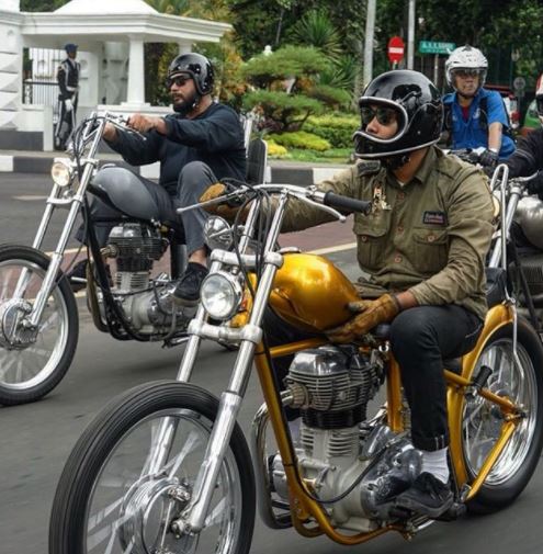 10 Potret sepeda motor Chopper baru Jokowi, harganya Rp 140 juta