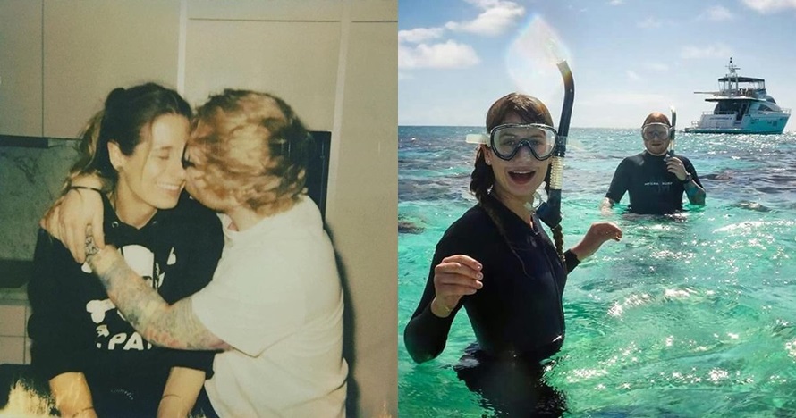 Resmi tunangan, ini 7 potret mesra Ed Sheeran dan Cherry Seaborn