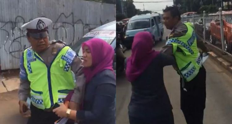 7 Aksi emak-emak vs polisi yang bikin ngakak jungkir balik