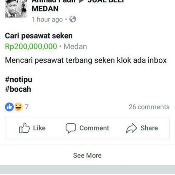 10 Pembeli online bikin geleng-geleng, ada yang cari pesawat seken