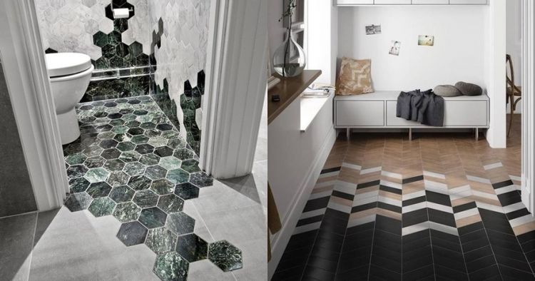 10 Kreasi motif  lantai  saling tabrak ini unik  dan kreatif