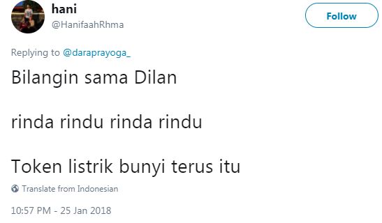 Bukannya romantis, 10 cuitan 'bilang ke Dilan' ini malah bikin ketawa
