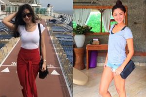 Tanpa buka-bukaan, 10 seleb cantik ini tampak seksi pakai kaus oblong