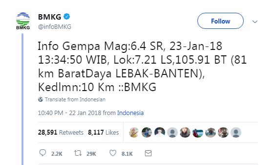 Bikin panik khalayak, ini 5 gempa guncang Jakarta-Banten dalam sepekan