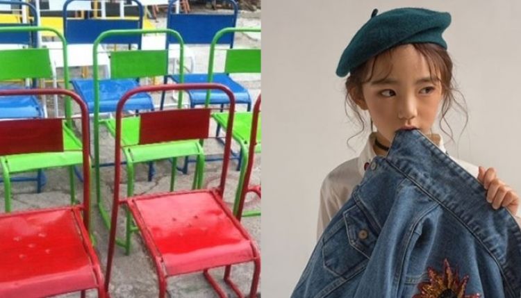 Viral kursi hajatan desa di Wonogiri dipakai pemotretan model di Korea