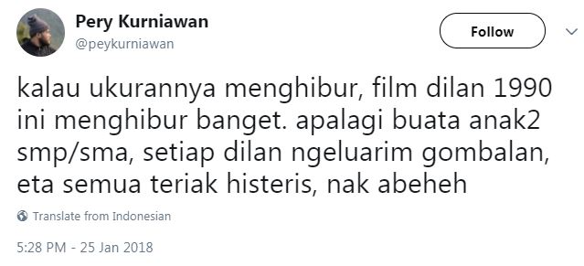 10 Komentar warganet ini bukti film Dilan 1990 di luar ekspektasi