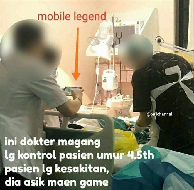 Pasien mengerang kesakitan, dokter ini malah asyik main Mobile Legend