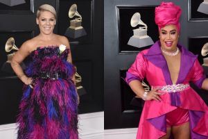 9 Seleb dengan busana terunik di red carpet Grammy Awards 2018