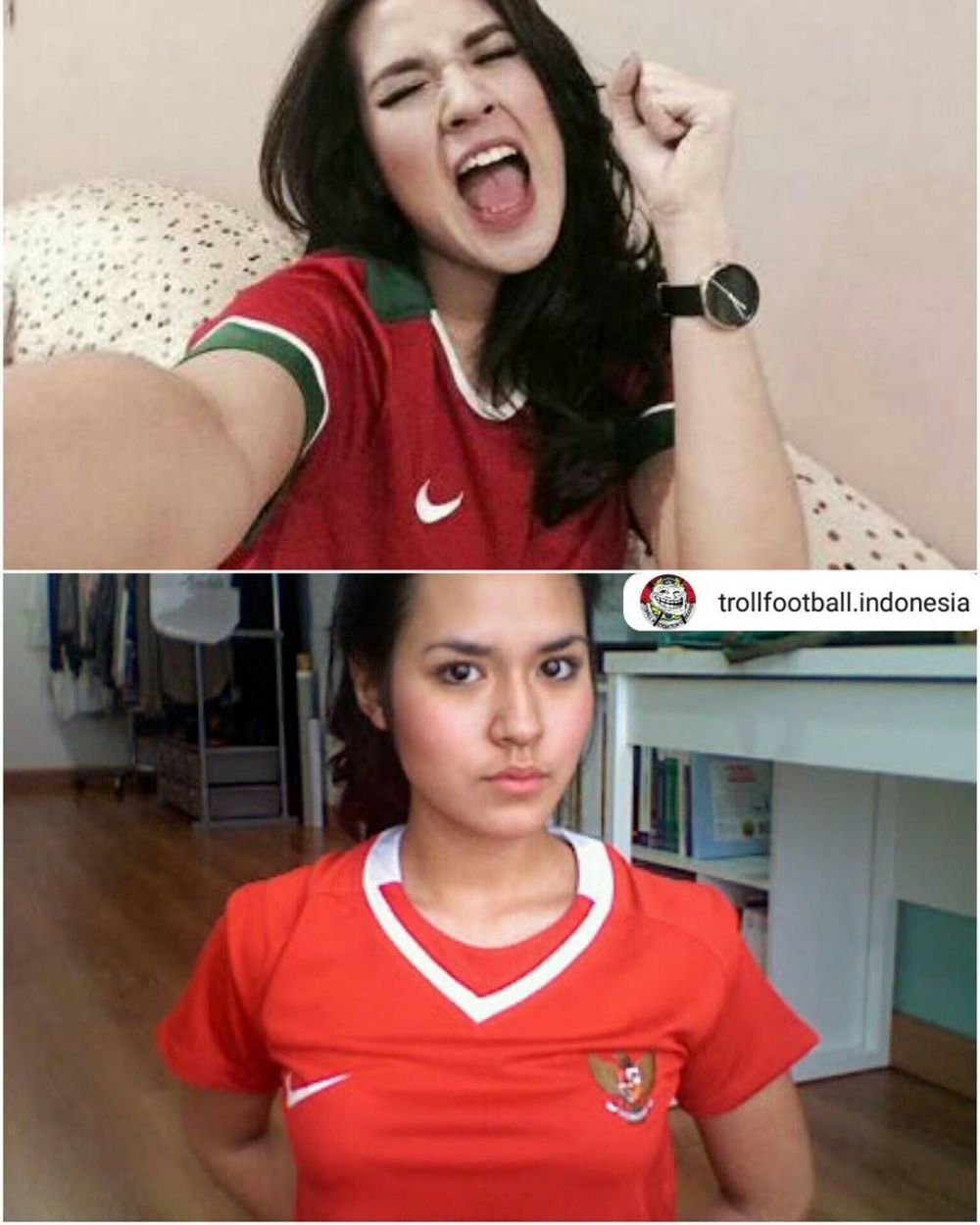 Gaya 6 seleb saat pakai jersey timnas Indonesia, Miyabi paling seksi?