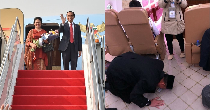 Cerita Jokowi soal paspampres sujud syukur di pesawat ini viral