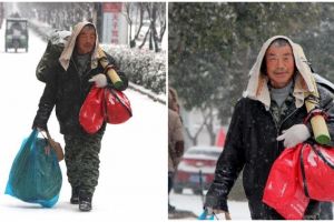 Demi belikan kado istri, suami ini rela jalan kaki 40 km lintasi badai