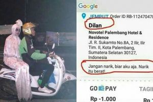 10 Nama kocak driver ojek online, dari malaikat hingga merek obat