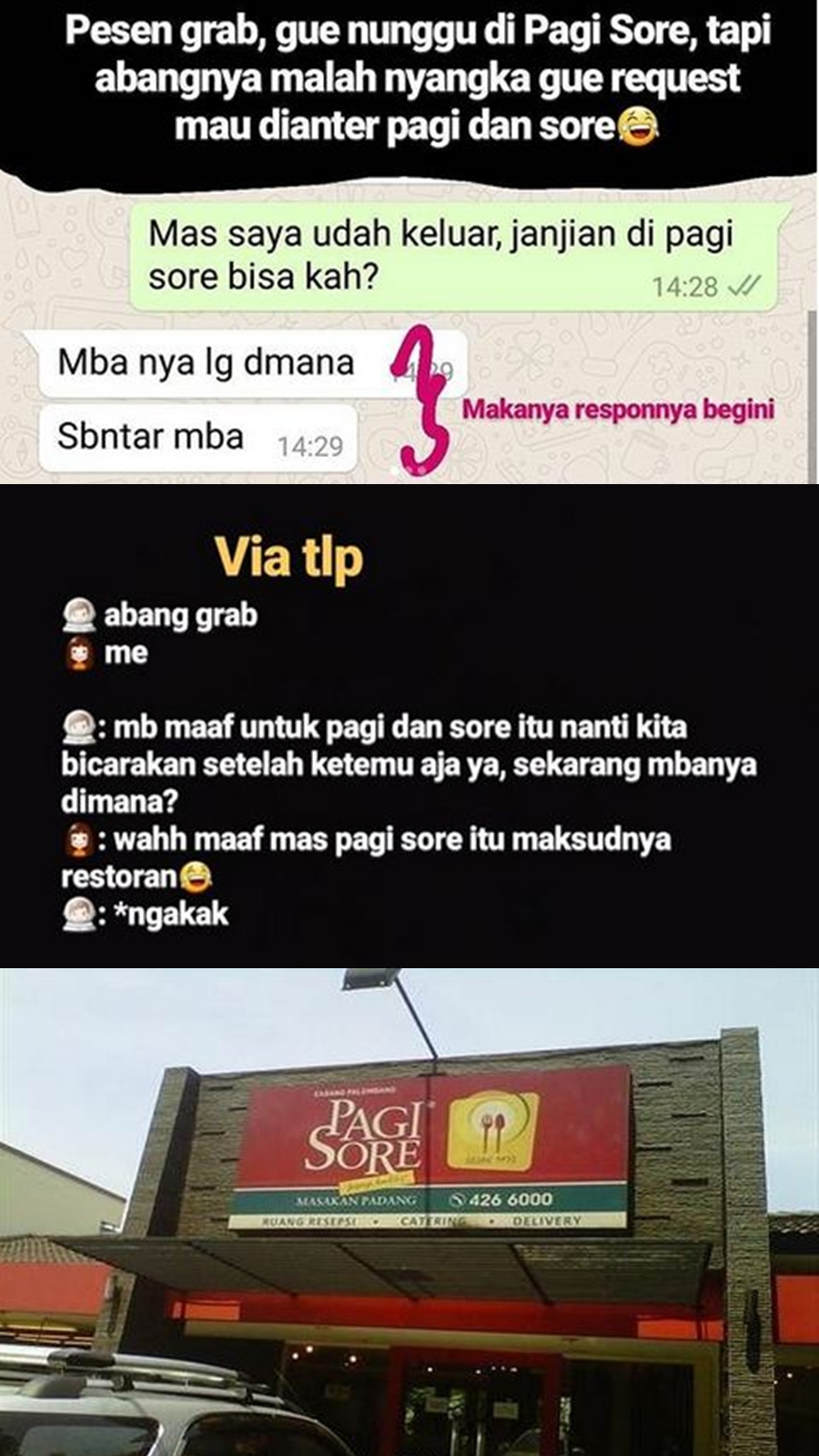 10 Nama tempat penjemputan penumpang ojek online ini bikin tepuk jidat