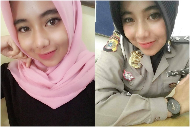 Beda gaya 10 polwan saat bertugas & tidak, cantiknya bikin kesengsem