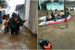 Sebagian Jakarta mulai banjir, ini 7 foto-fotonya
