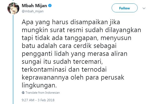 Heboh batu bersusun di Sukabumi, ini tanggapan mengejutkan Mbah Mijan