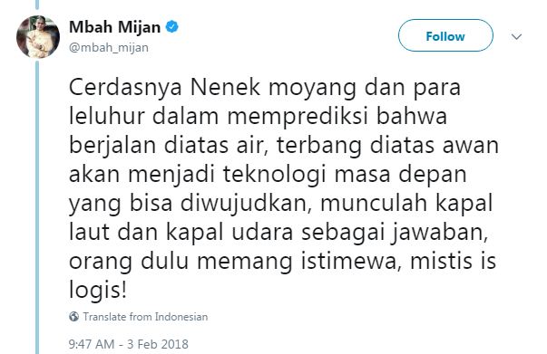 Heboh batu bersusun di Sukabumi, ini tanggapan mengejutkan Mbah Mijan
