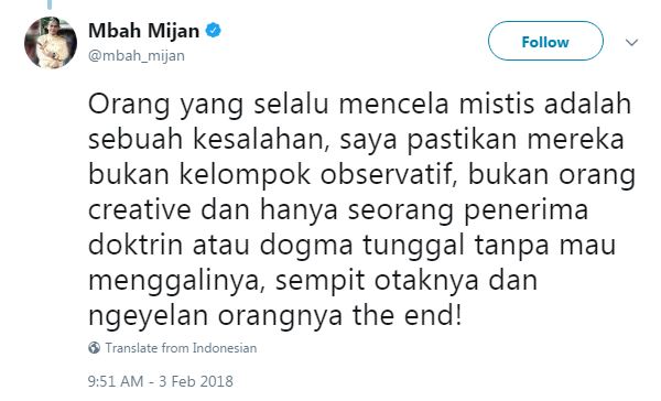 Heboh batu bersusun di Sukabumi, ini tanggapan mengejutkan Mbah Mijan