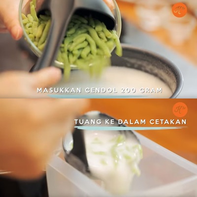 Intip cara mudah bikin puding es cendol, dijamin beda dengan biasanya