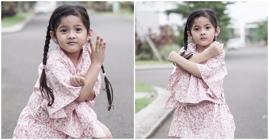 10 Potret menggemaskan Atreya, balita Audy Item yang jago pencak silat