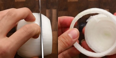 Yuk intip cara mudah bikin mozarella onion rings yang lumer di mulut