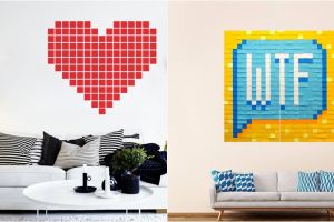 Nggak perlu cat, yuk intip 9 dekorasi dinding rumah dari sticky notes
